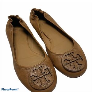 Tory Burch Reva Flats 9.5 Tan
